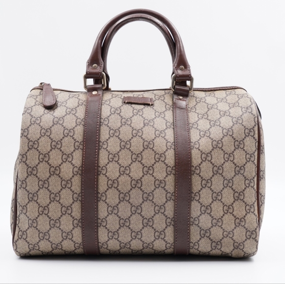 Gucci Handbags - E40💖 Gucci Beige/Brown GG Supreme Canvas And Leather Joy Boston Bag